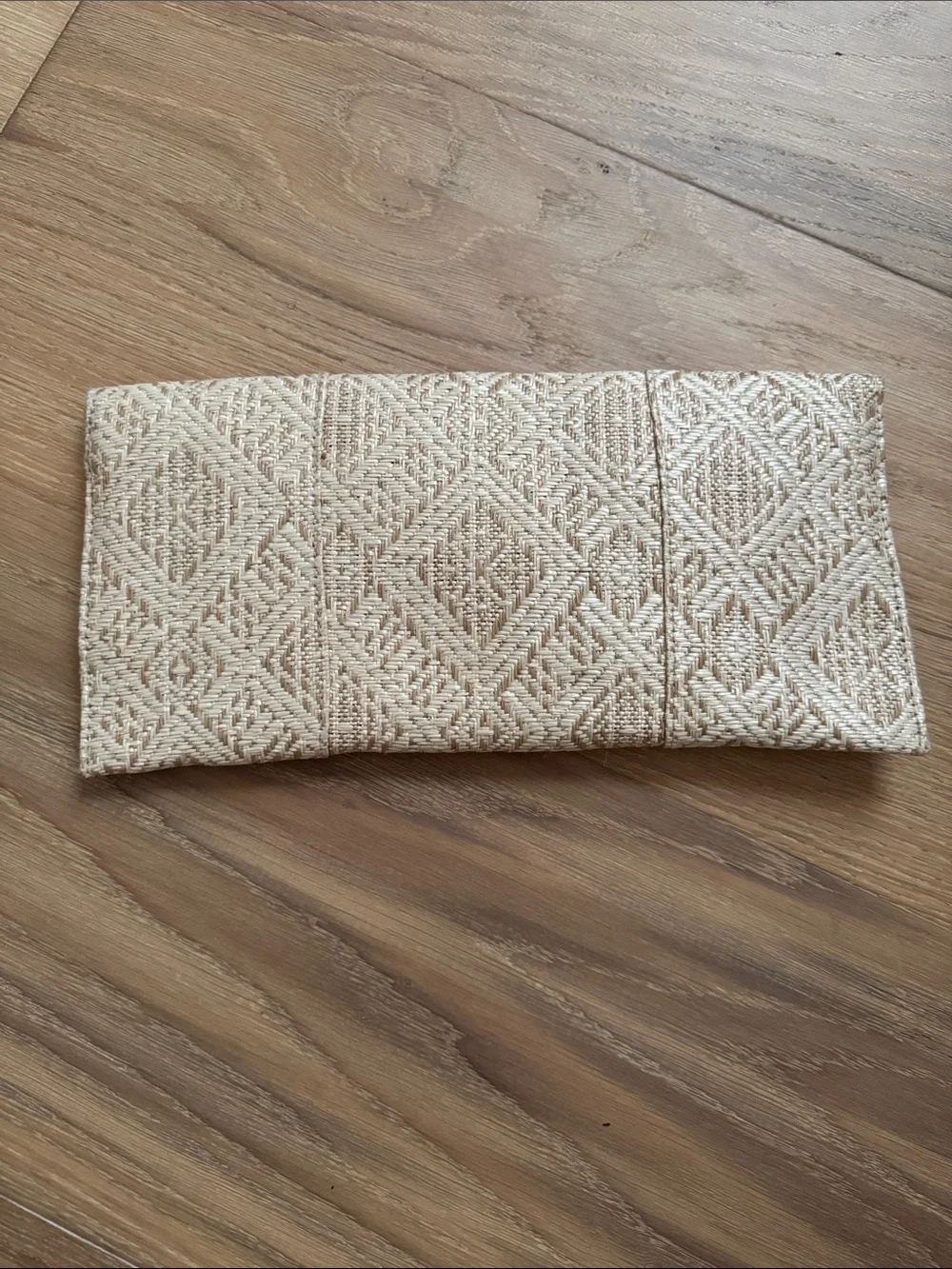 MMS woven clutch